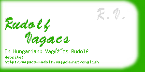 rudolf vagacs business card